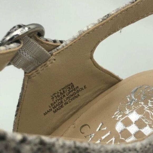 Vince Camuto Womens Python Print Sandals Size 7.5 - Picture 4 of 7